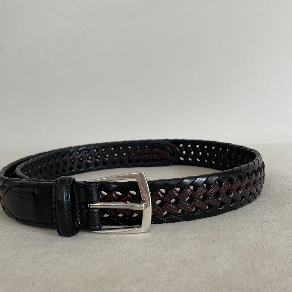 Brighton Leather Mens Burma Belt Size 32 New